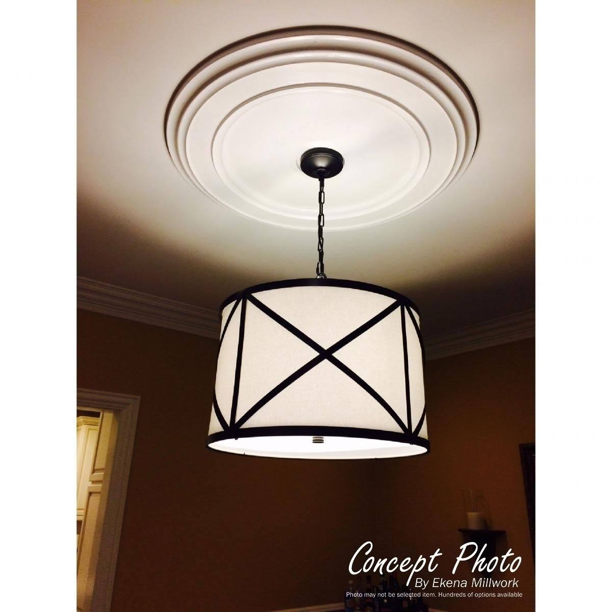 12 1/4x22OD x 7 1/2x22ID x 7/8x22P Ribbon with Bow Ceiling Medallion D678991