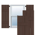Real Wood Pine Board-n-Batten Shutters B74006