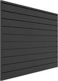 Heavy Duty PVC Slatwall Garage Organizer, 4-Feet by 4-Feet Section, Light Grey L574652