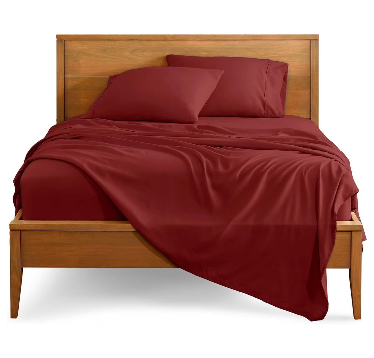 Rosewood 4 Piece Ultra-Soft Microfiber Full Bed Sheets A9526