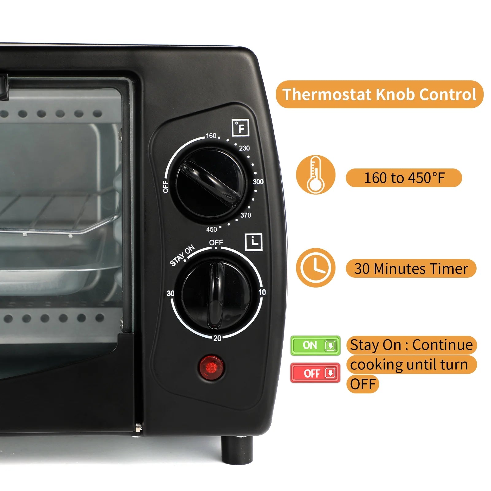 Stainless Steel Air Fryer Toaster 9 L 4-Slice F53706