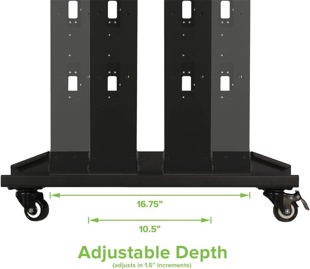 4-Post Open Frame Server Rack with Casters U5762