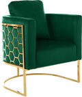 Green Velvet Gold Chair C88823