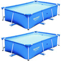 8.5ft x 5.6ft x 2ft Rectangular Above Ground Swimming Pool (2 Pack) P18383