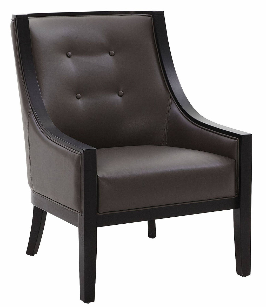 Grey Leather Armchair H789