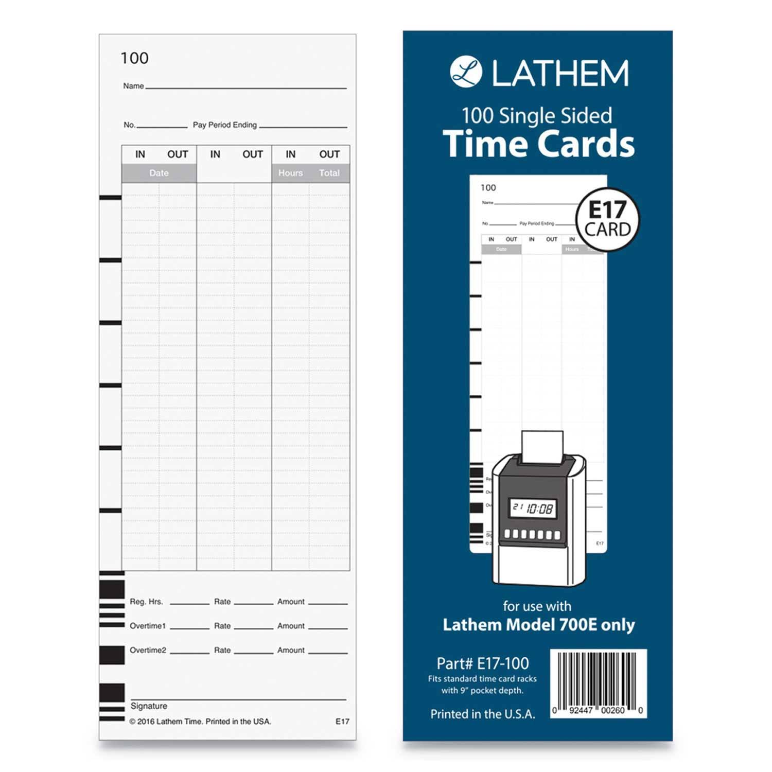 Time Cards K63715