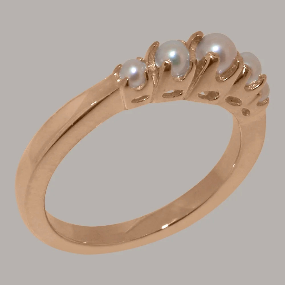 14k Rose Gold Cultured Pearl Ring I95545