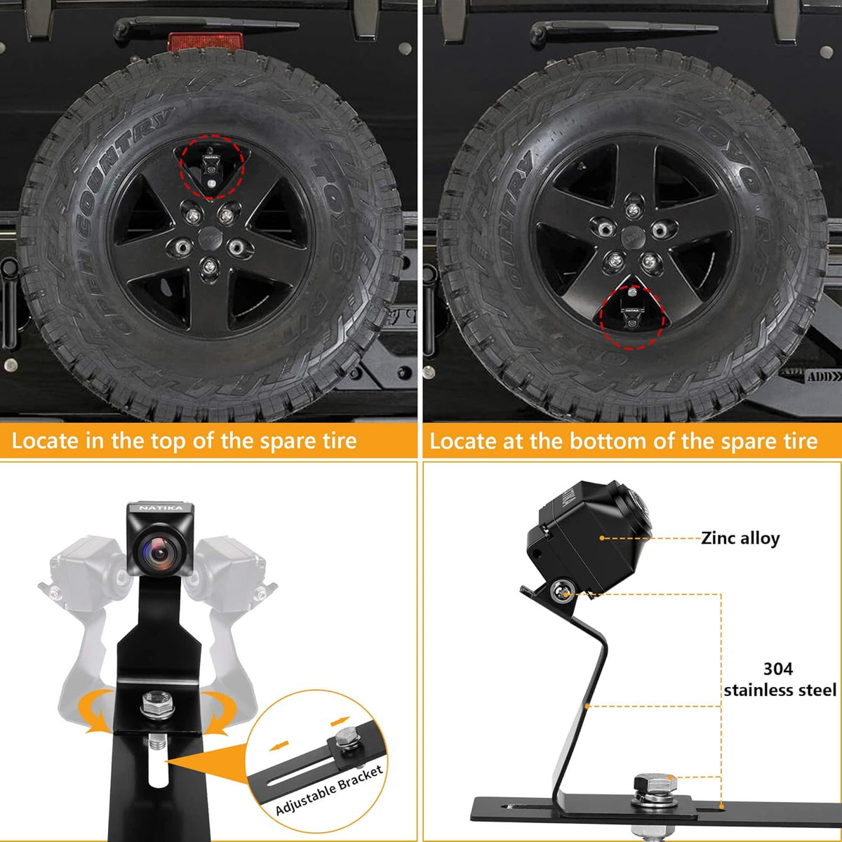 Backup Camera for Jeep Wrangler JK K514
