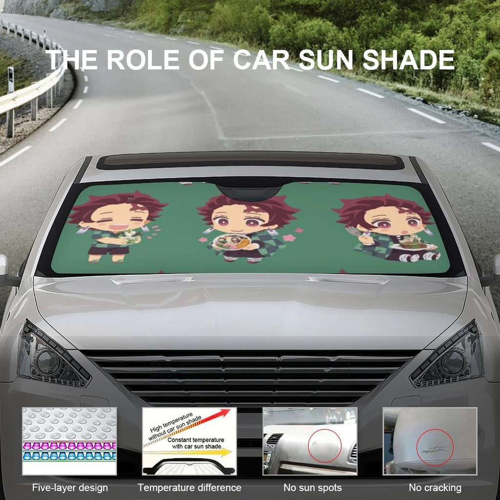 Foldable Reflective Car Windshield Sun Visor Cover F122