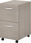 2 Drawer Mobile File Cabinet, Sand Oak O379