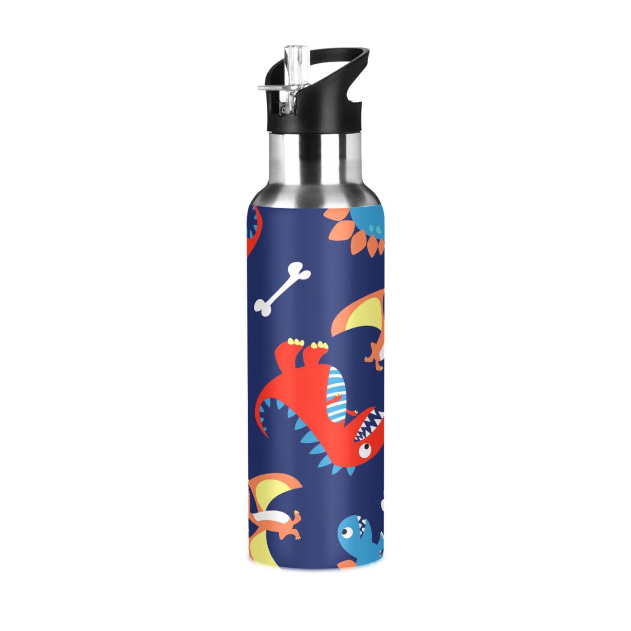 Stainless Steel Water Bottle with Straw Lid Vacuum Insulated 20 OZ I2608