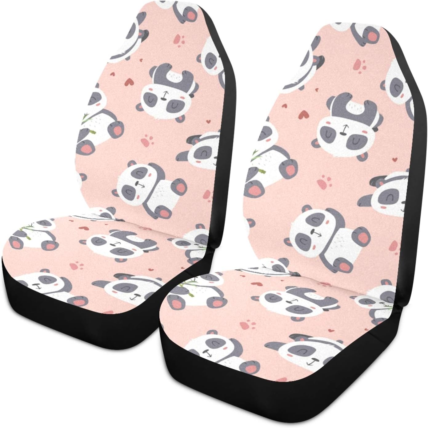 Rose Leopard 2pcs Car Seat Cover F22359