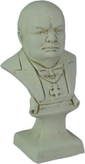 White Finish Churchill Bust Statue P5404