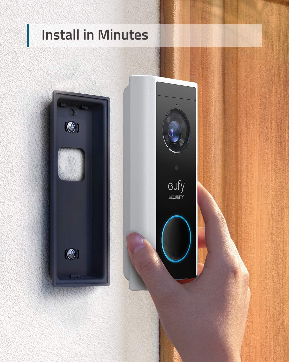 Video Doorbell Kit with 2K Resolution and HomeBase L206018