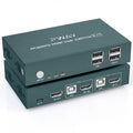 KVM Switch HDMI 2 Port, 4K@60Hz, 2 USB 2.0 Hub, with 2 HDMI and 2 USB Cables U796