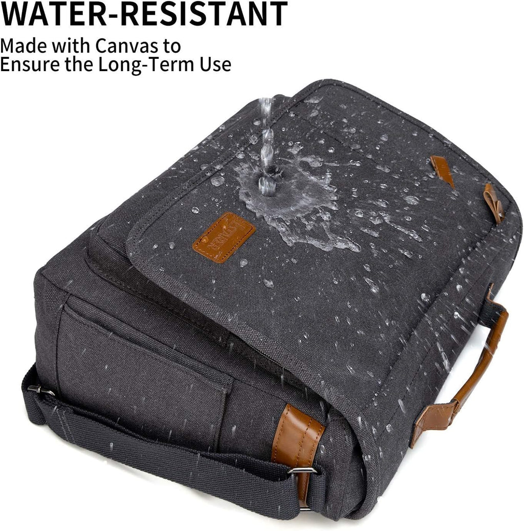 Water-resistance Canvas Laptop Messenger Bag W516