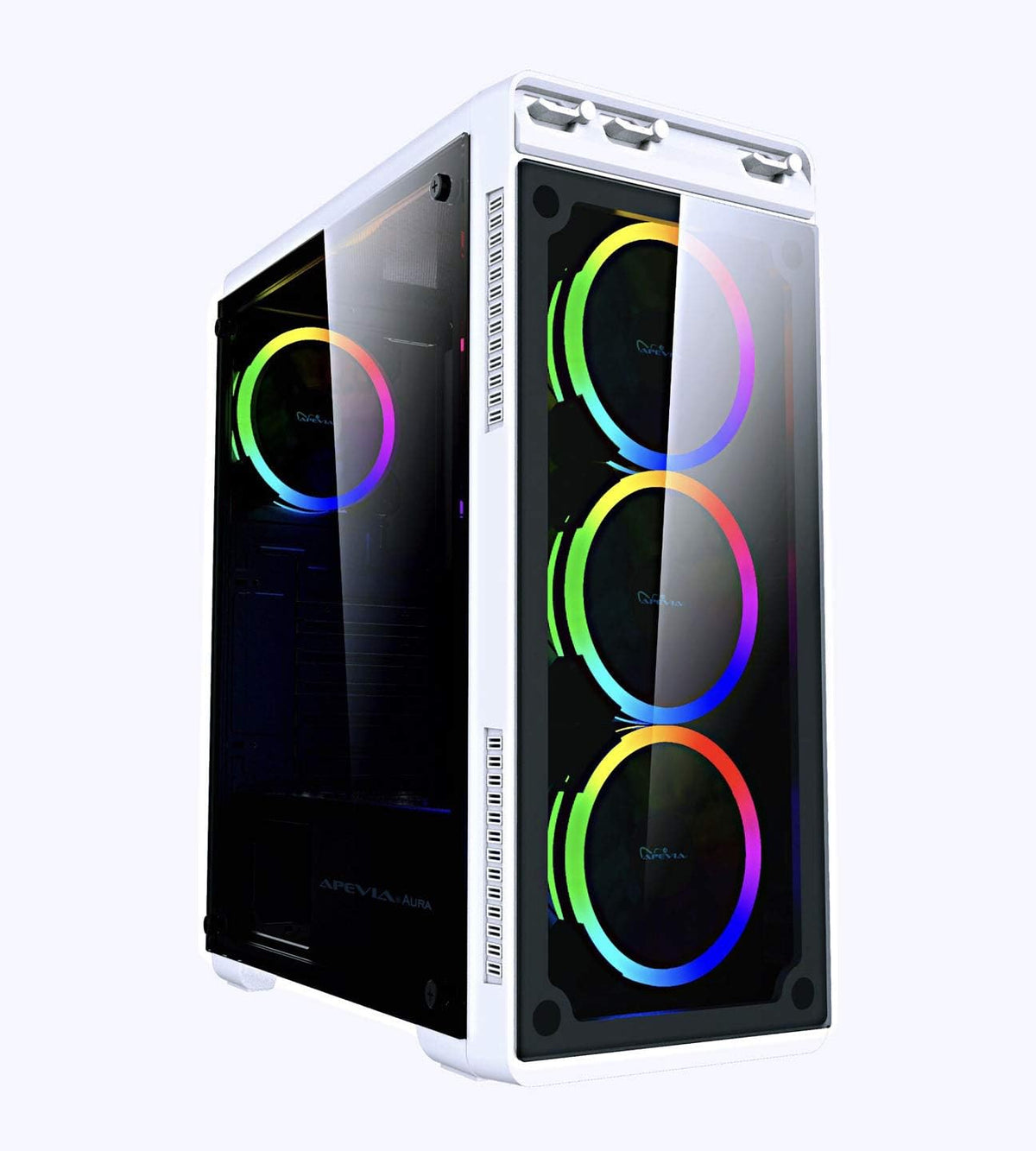 Pink Mid Tower Gaming Case with 4 x RGB Fans D3593