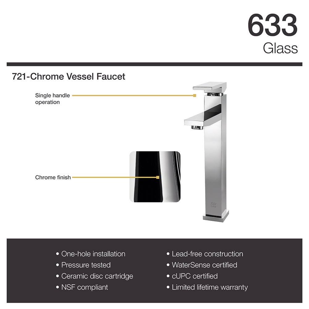 Chrome Vessel Faucet Ensemble S1036