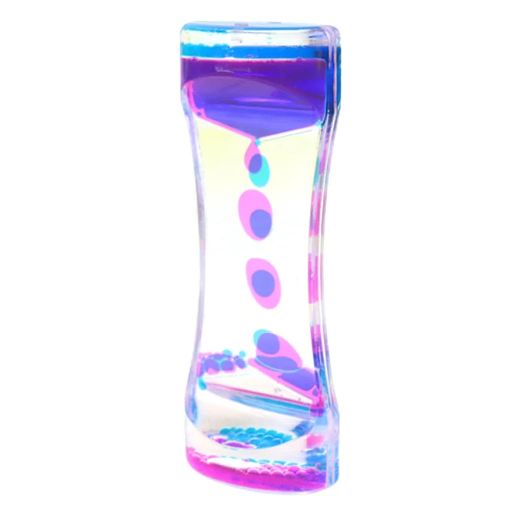2-Pack Liquid Motion Bubbler Toy, Colorful Hourglass Timer V7859