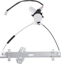 Front Left Driver Side Power Window Regulator with Motor for 2001-2005 Honda Civic 2 Door Coupe, Pack of 2 Z12530