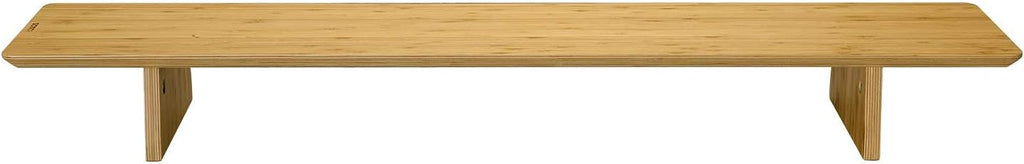 Large Bamboo Wood Dual Monitor Stand Riser Pack of 2 X81022