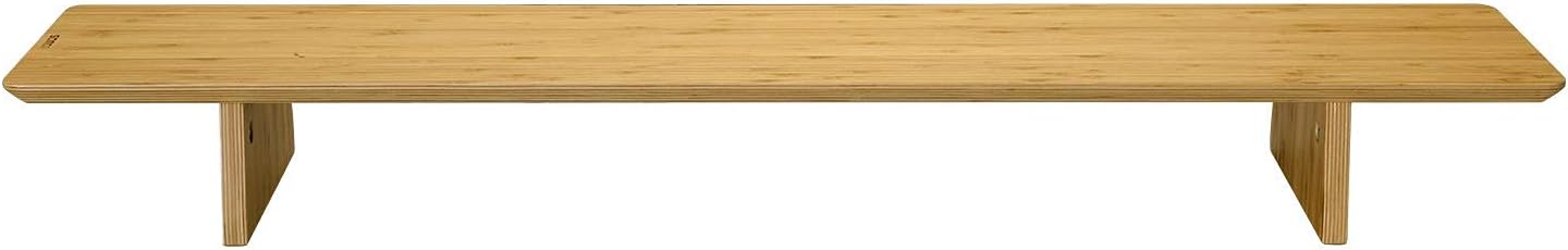 Large Bamboo Wood Dual Monitor Stand Riser Pack of 2 X81022