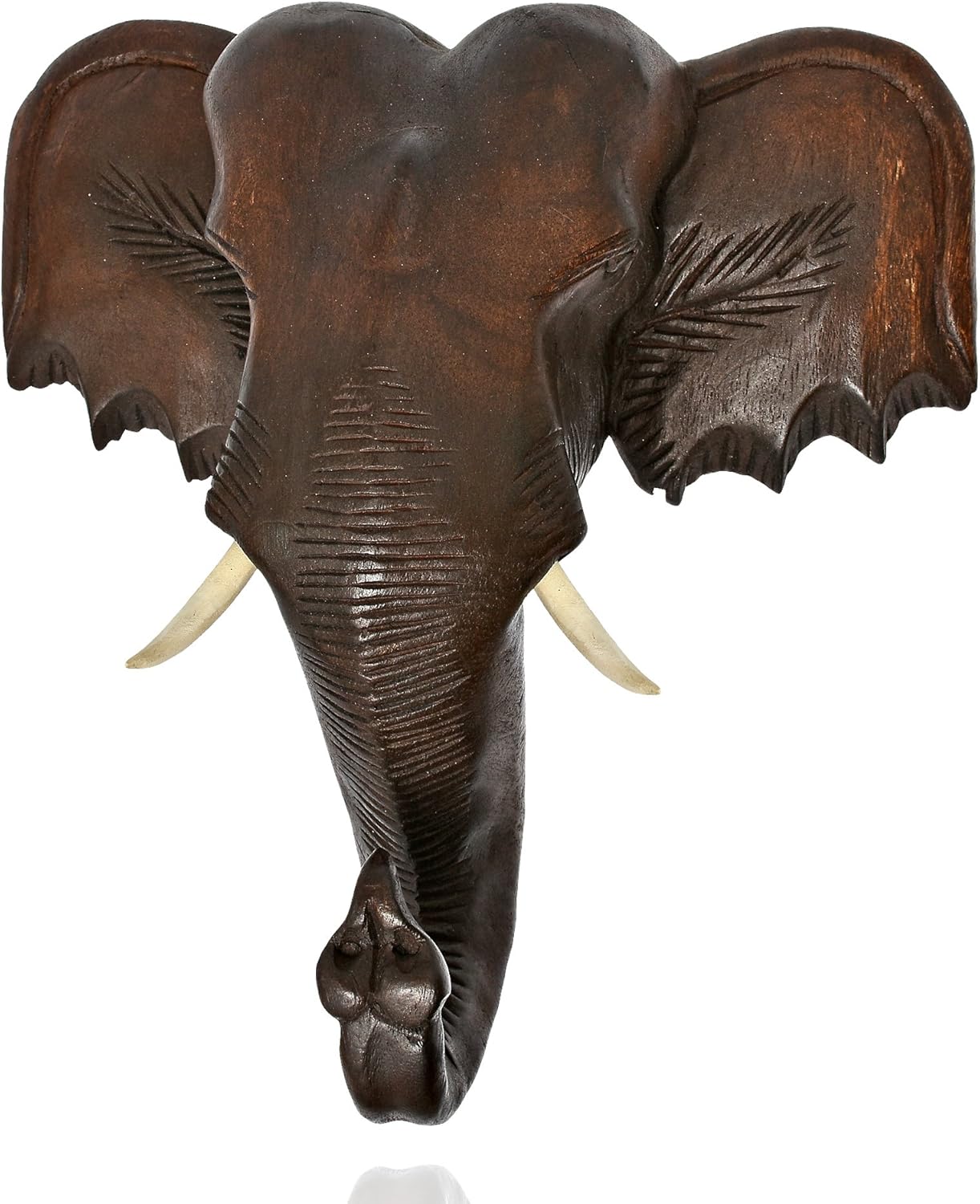 Thai Elephant Head Sculpture Wall Art 12X12 N718