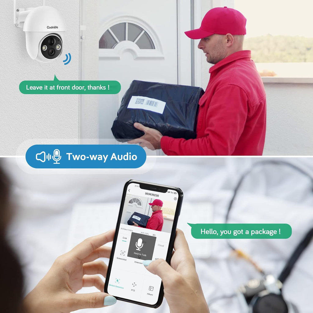 Wireless Outdoor Security Camera with Night Vision N22289