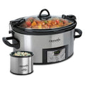 6 Quart Metallic Cooker with Hinged Lid and Little Dipper Food Warmer I643867