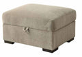 Taupe Storage Ottoman E47642