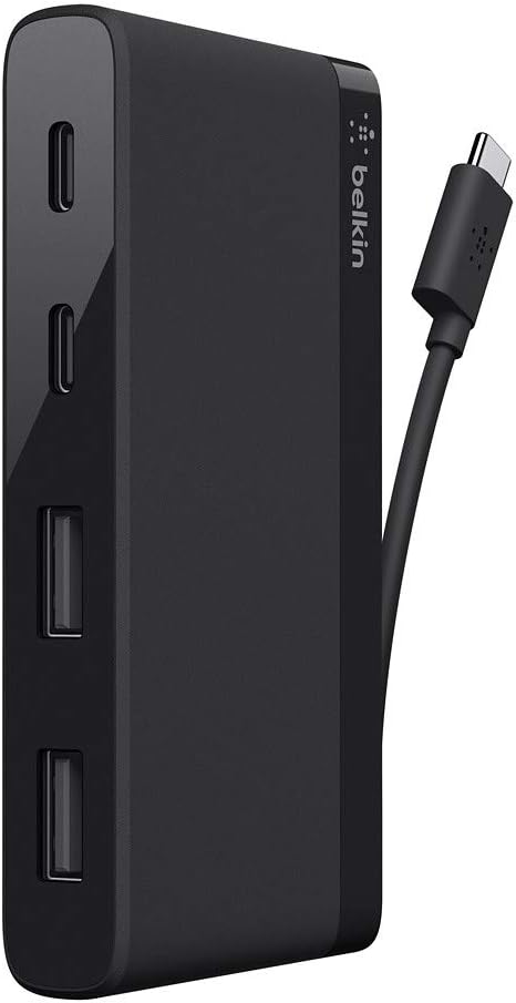 4-Port USB-C Hub with Two USB-C & Two USB-A Ports, Pack of 2 A6094