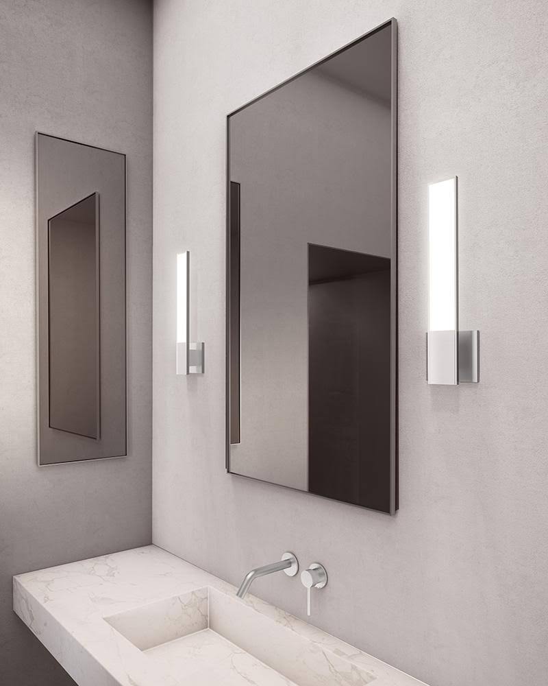 Satin White LED Sconce D170