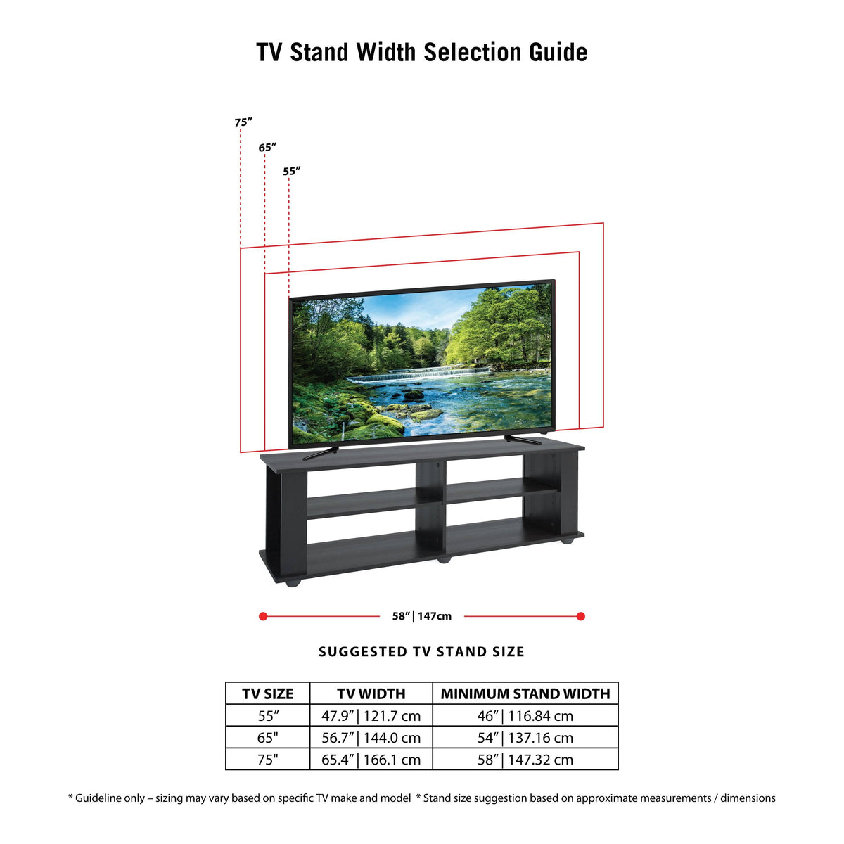 Black TV / Component Stand E948162