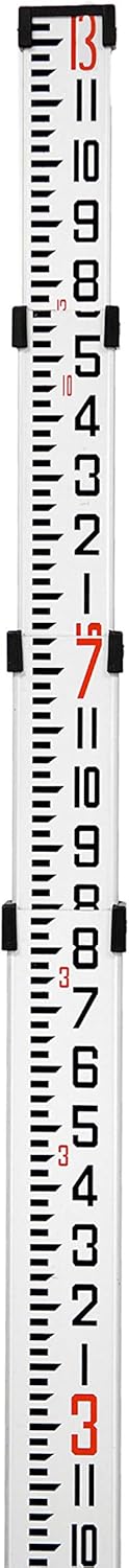 9 FT Dual Sided Aluminum Grade Rod with Carrying Case Pack of 2 Q8183
