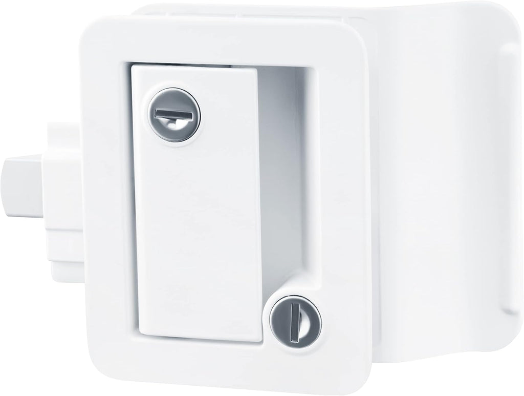 Black Zinc Alloy RV Door Lock with 4 Keys, Pack of 2 M537542