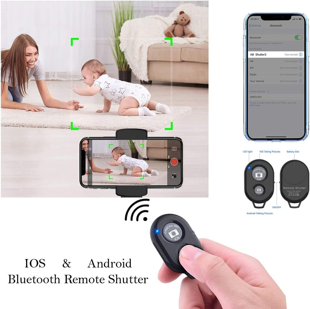 Smart Face Tracking Phone Holder Selfie Stick, Robot Motion Tracking Camera Tripod Stand Webcam, Build-in Battery Pack of 2 D2051