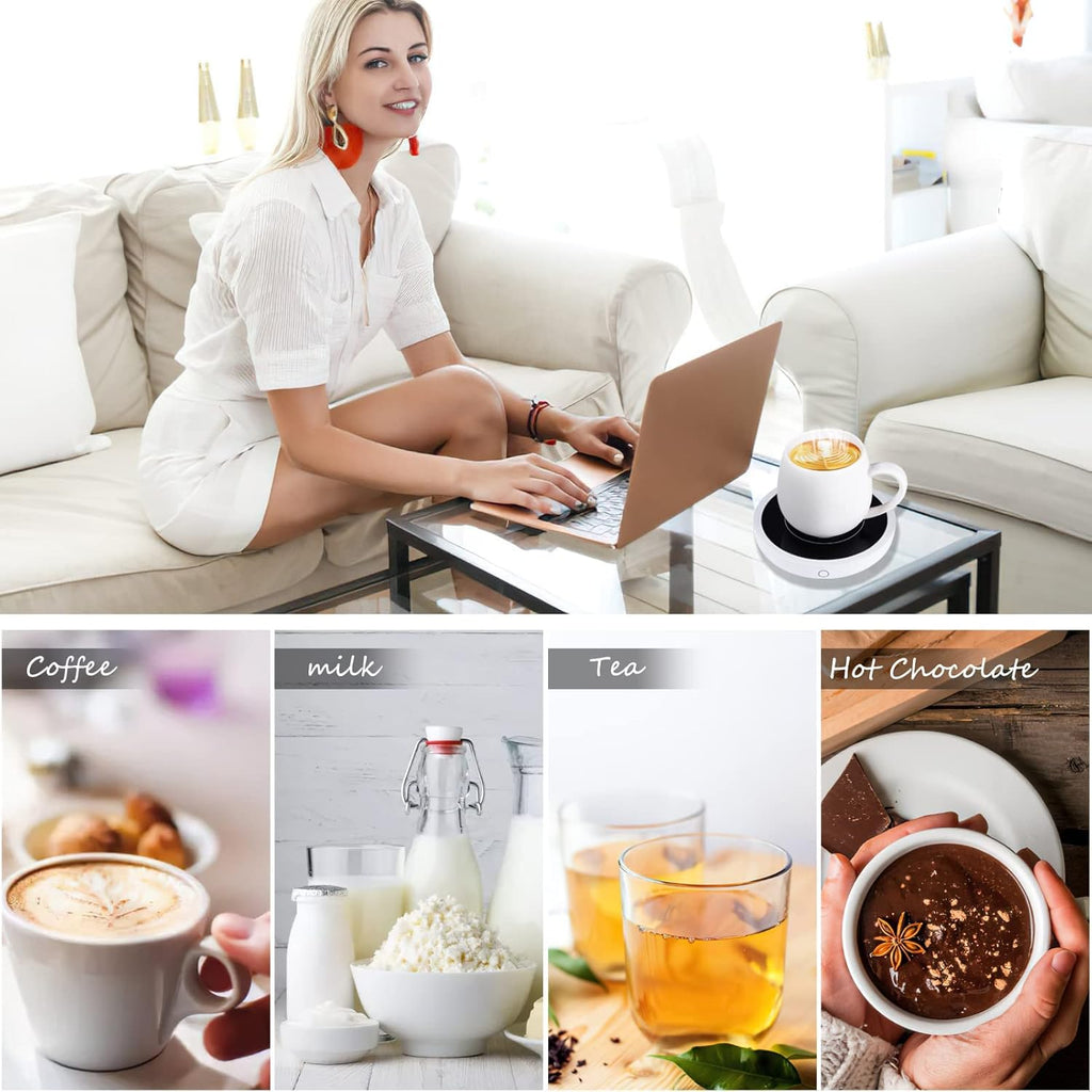 Electric Beverage Warmer Plate with 3 Temperature Settings W620983