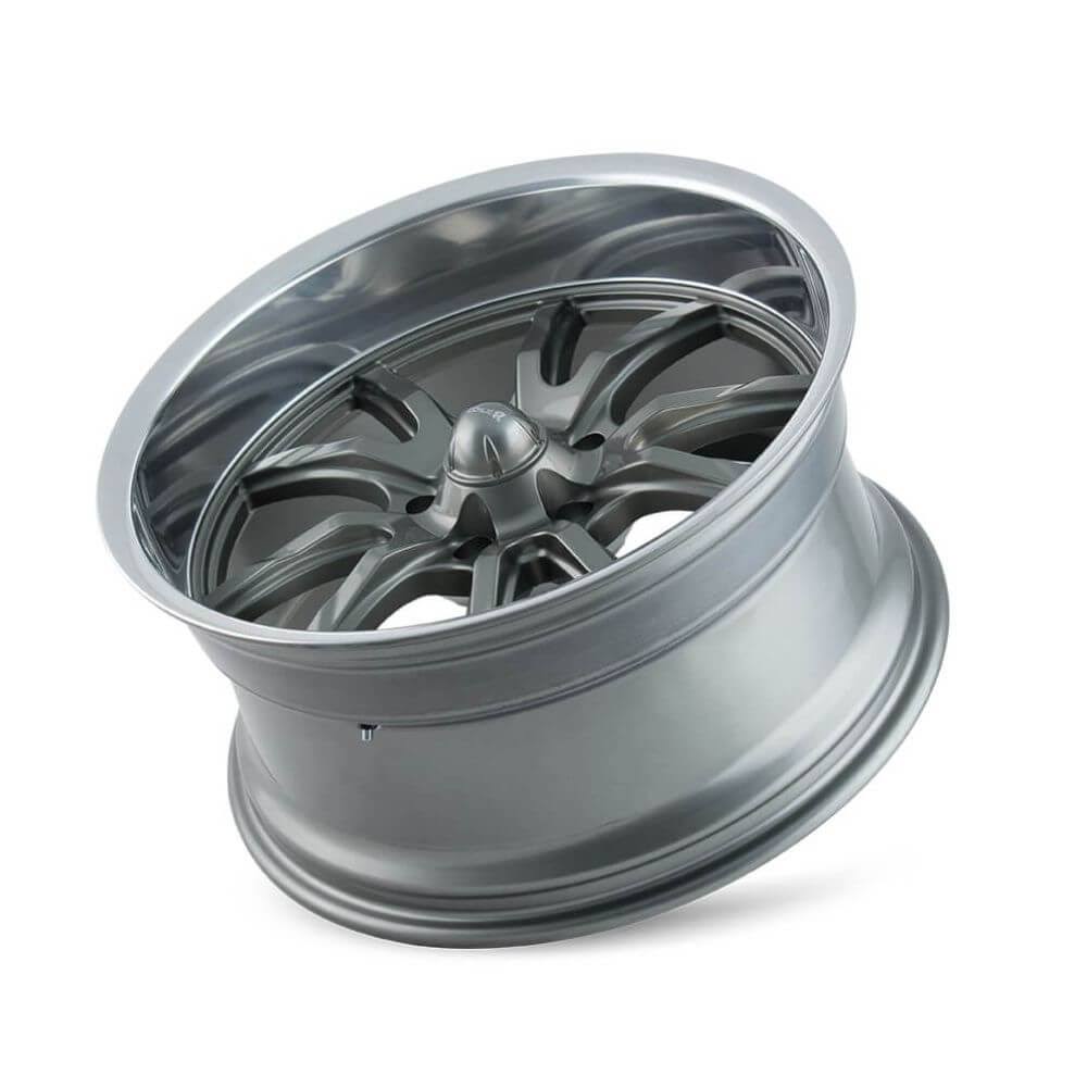 20x8.5 Grey Polished Lip Wheel A1623