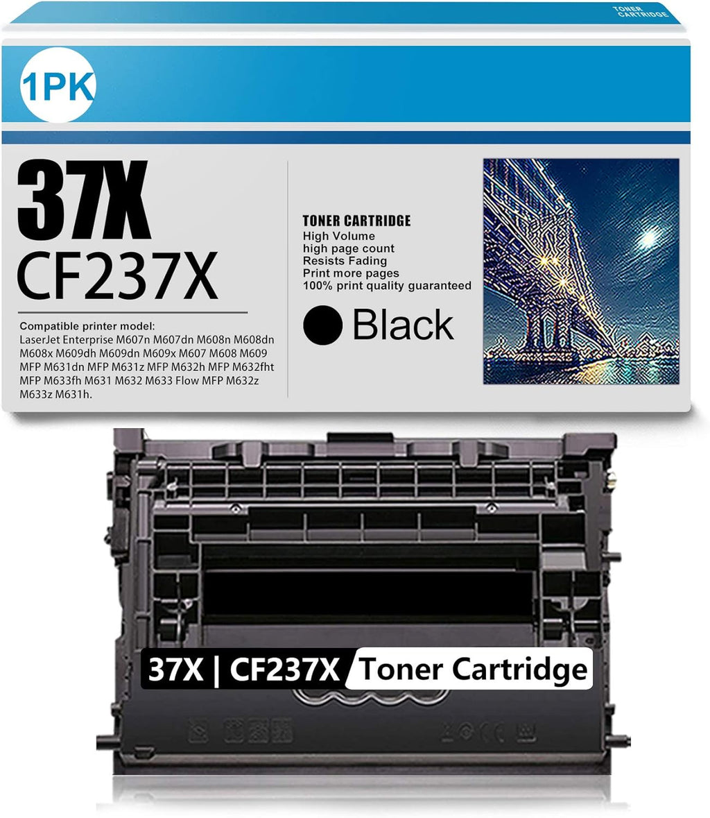 Black High Yield Toner Cartridge 37X CF237X E5457