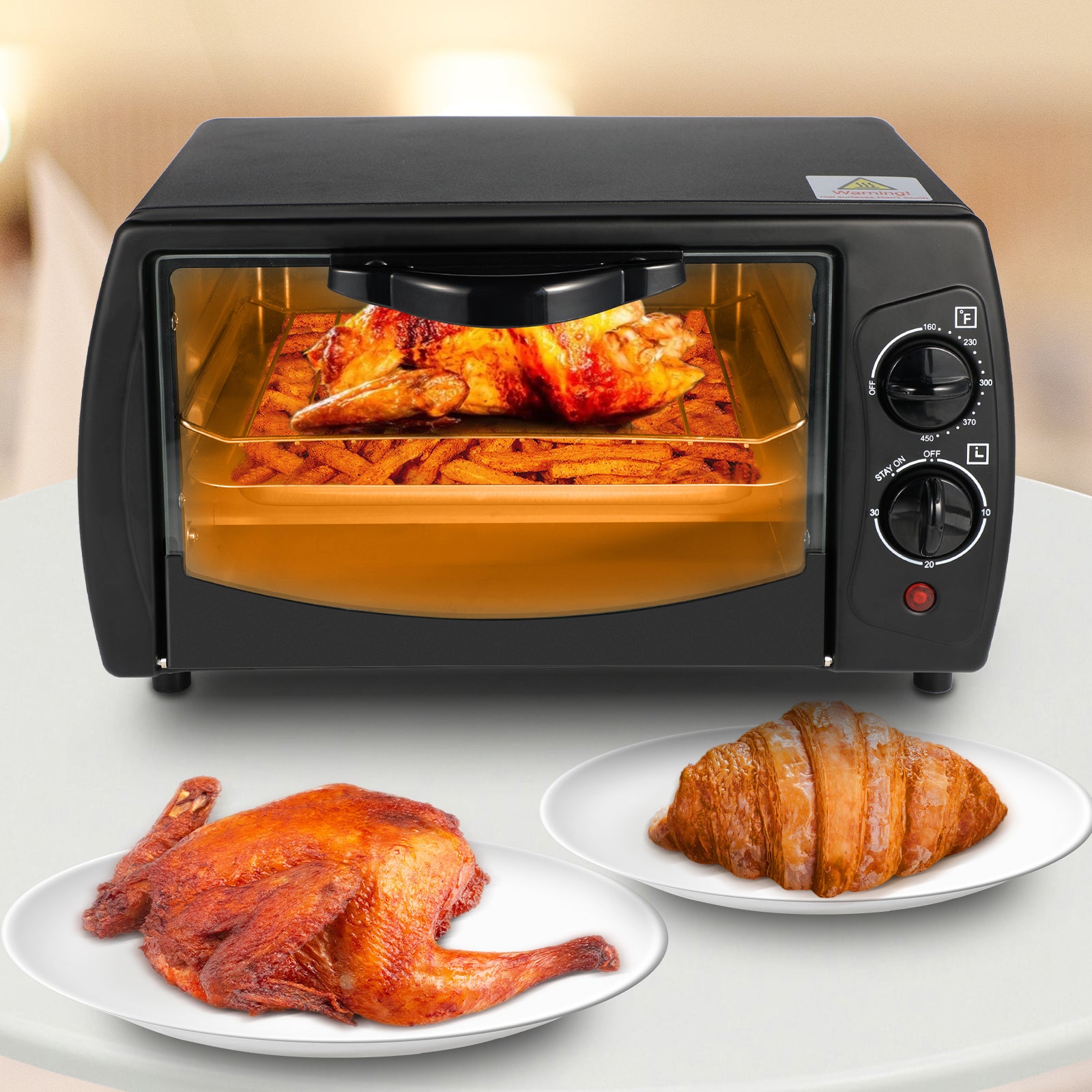 Stainless Steel Air Fryer Toaster 9 L 4-Slice F53706
