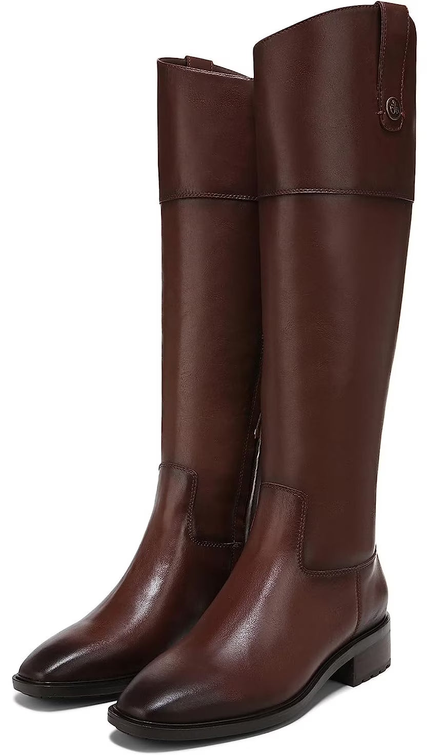 Brown Leather Knee High Riding Boots S1874