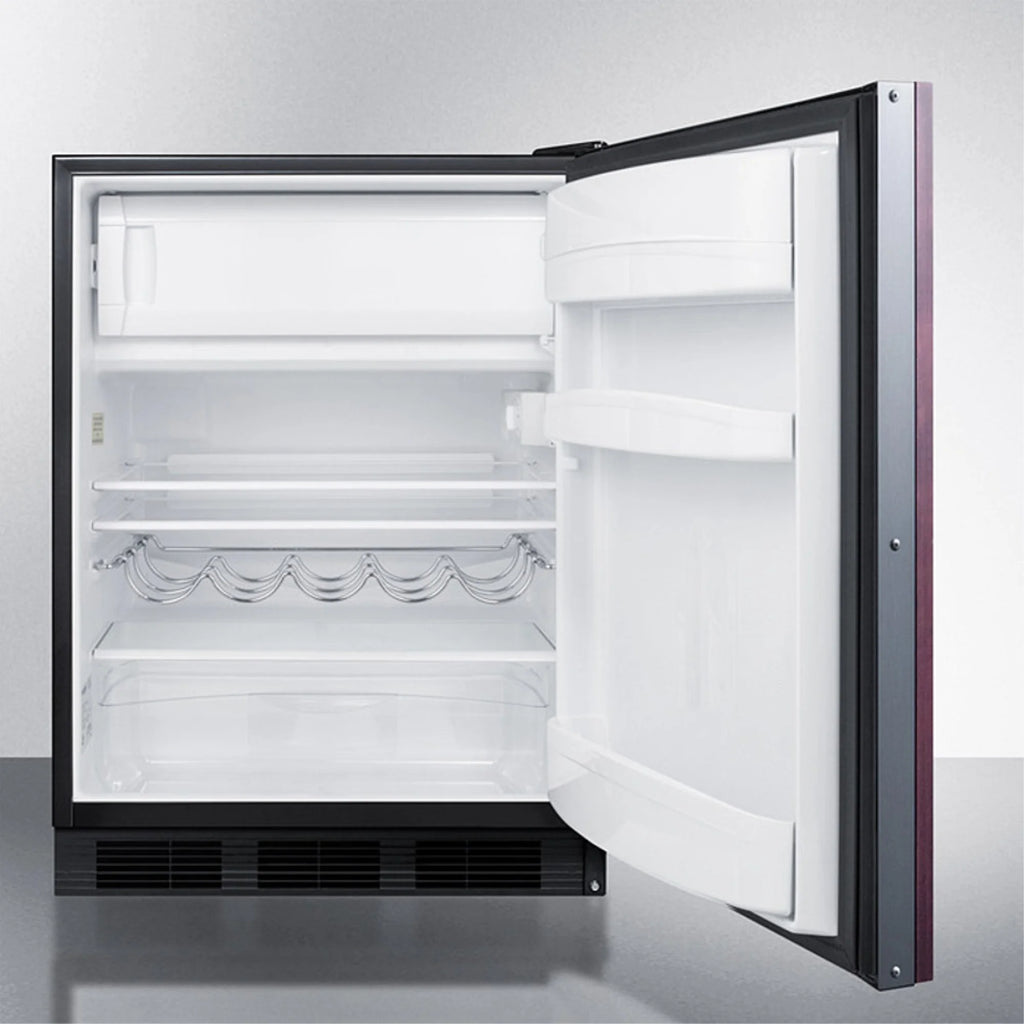 ADA compliant built-in undercounter all-refrigerator with auto defrost and black cabinet C1559
