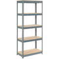 Extra Heavy Duty Shelving with 5 Shelves, Wood Deck E377917