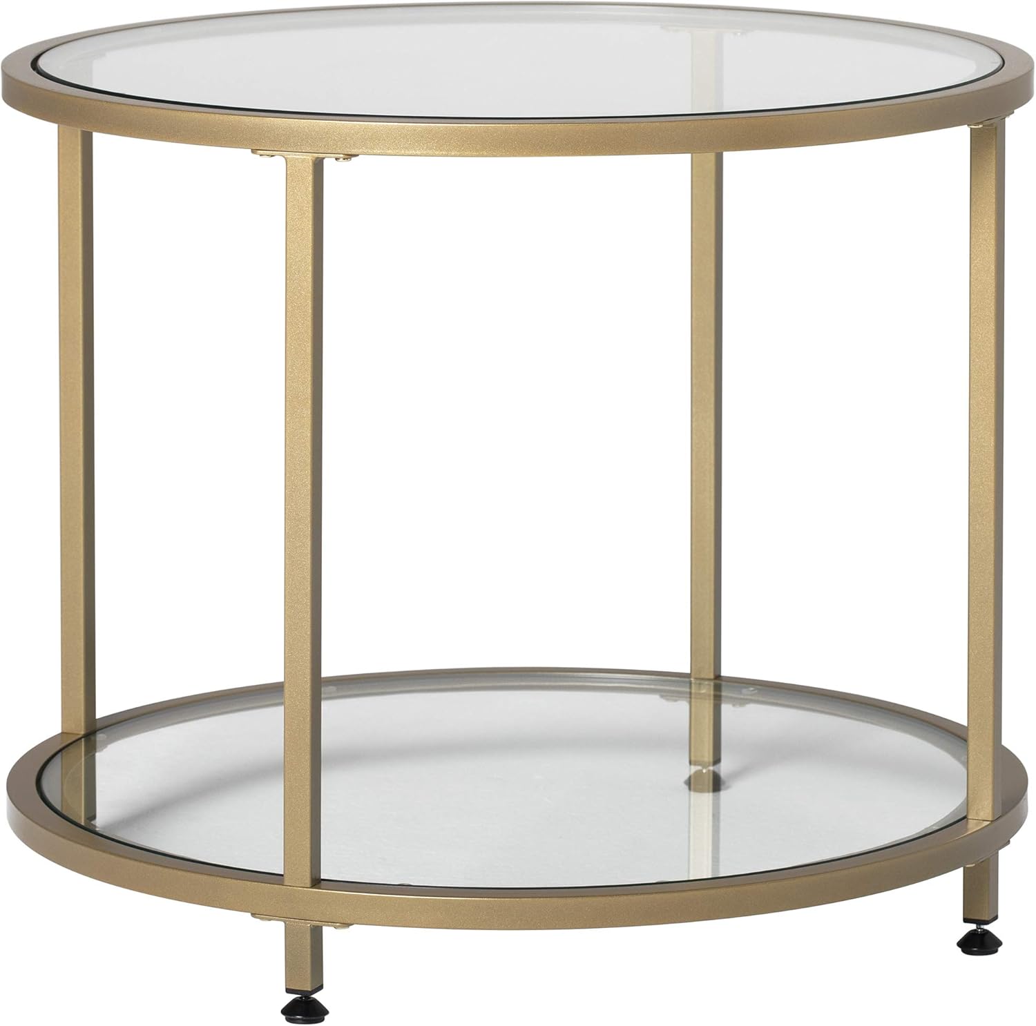 Metal and Glass Nesting Side Tables J589