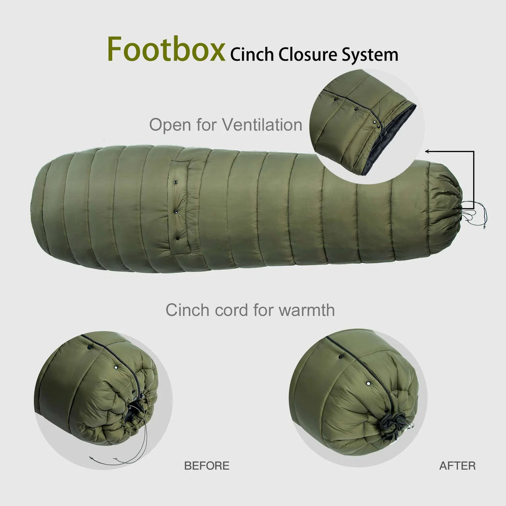 OD Green Portable Sleeping Bag Hammock Top Quilt W961