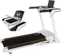 2-in-1 Folding Treadmill with Desk, Electric Treadmill with Auto Incline Bluetooth Speaker B4831