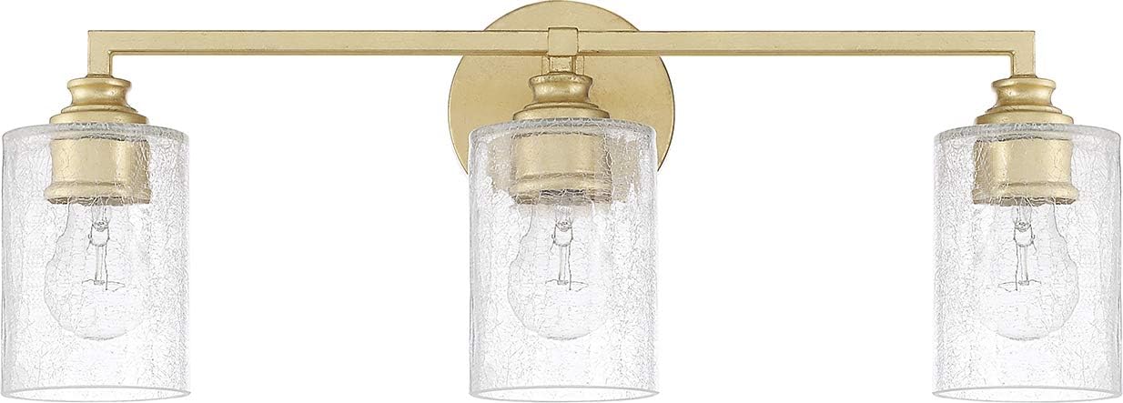 3-Light Iced Glass Bath Vanity Wall Mount Q865