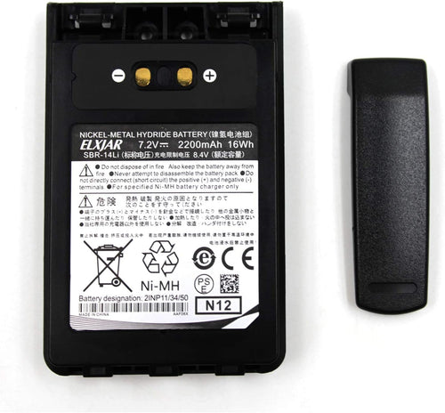 (2-Pack) 7.2V SBR-14Li Replacement Battery Pack of 2 V3567