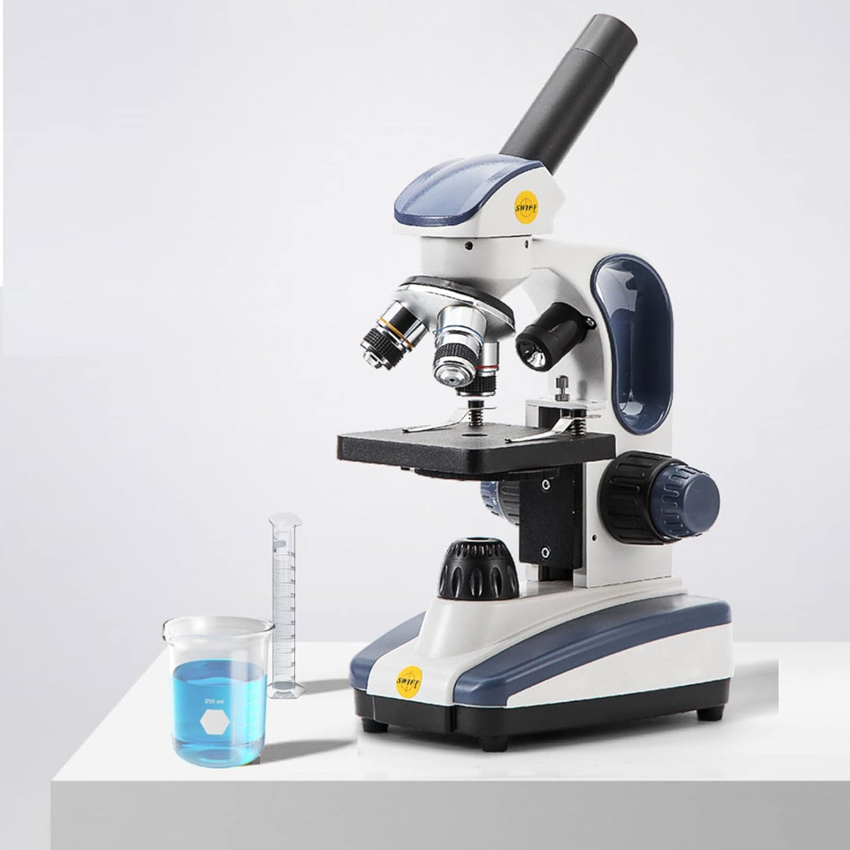 Compound Monocular Microscope with 40X-1000X Magnification J233541