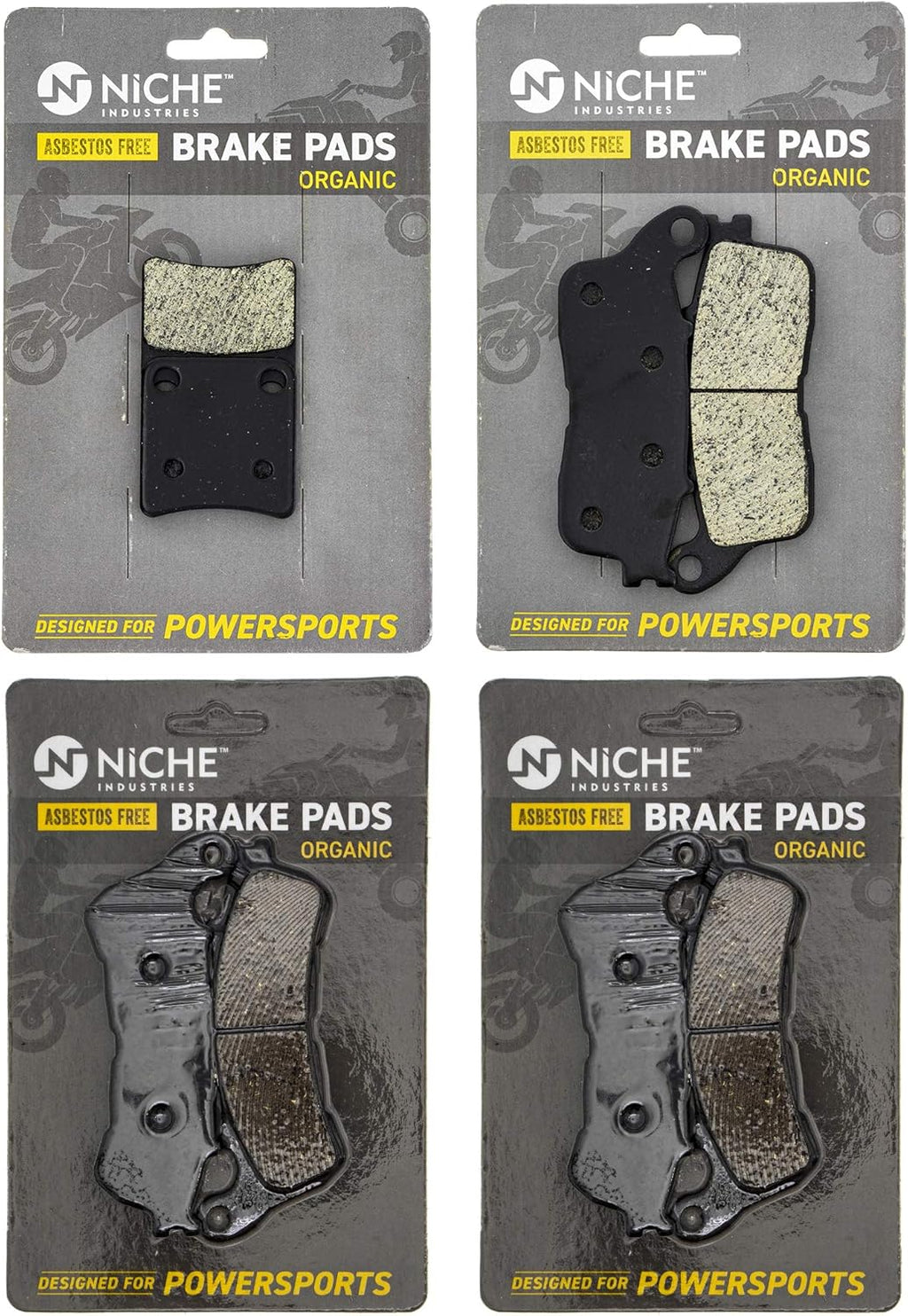 Brake and Parking Pad Set, Organic, Pack of 2 D50744